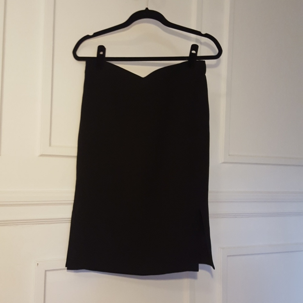 J Crew black lightweight pencil skirt